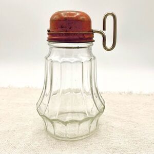 Federal Tool Corp Hazel Atlas Metal Turnkey Nut Grinder Panel Glass Jar with Lid